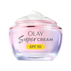 Olay Super Cream with Sunscreen SPF 30, Ultra Lightweight SPF Face Moisturizer