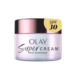 Olay Super Cream Mini with Sunscreen SPF 30, Ultra Lightweight SPF Face Moisturizer