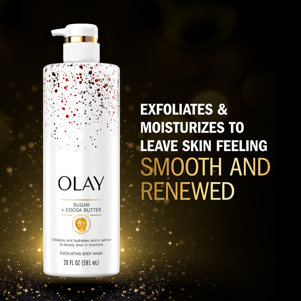 Exfoliating & Moisturizing Body Wash Sugar, Cocoa Butter and Vitamin B3 - Image 4