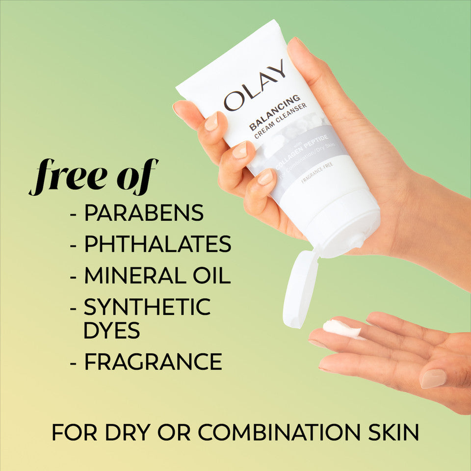 Olay Balancing Cream Cleanser with Collagen Peptide - Image 6