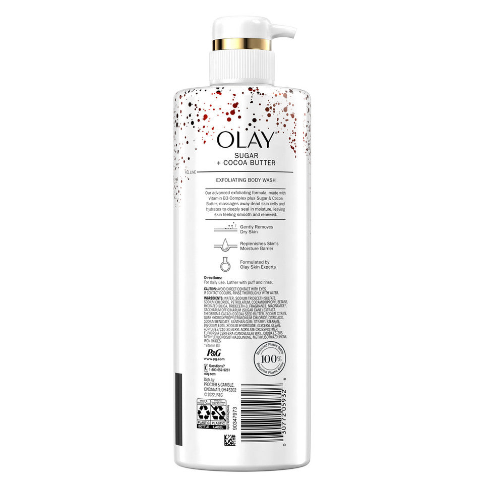 Exfoliating & Moisturizing Body Wash Sugar, Cocoa Butter and Vitamin B3 - Image 5